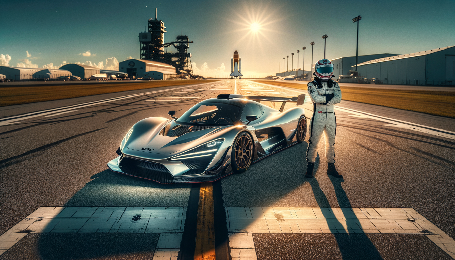 Ver: el superdeportivo estadounidense SSC Tuatara alcanza las 295 mph en la pista del transbordador espacial