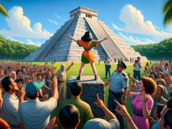 Abigail Villalobos identificada como turista que escaló la pirámide maya