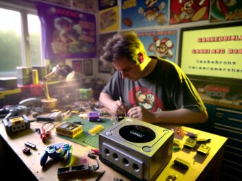 Aleatorio: el modder de la consola hace realidad la maqueta de ‘Fake Portable GameCube’