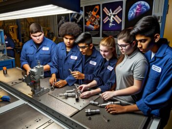 Alumnos de CATA fabrican piezas para la Estación Espacial Internacional