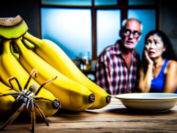 Araña más venenosa del mundo encontrada en plátanos comprados en tiendas