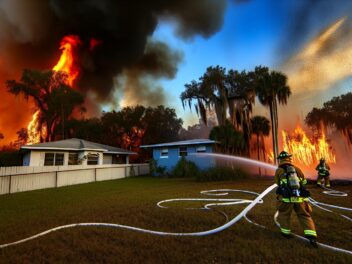 Arrancan incendios forestales en Florida, quedan más de 1,000 hogares