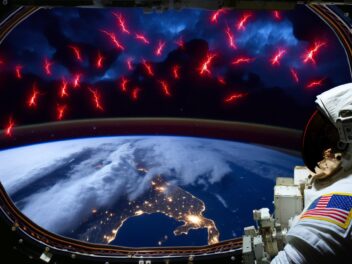 Astronauta captura imagen del esquivo ‘duende rojo’ sobre la Tierra