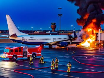 Avión se incendia tras aterrizar en el aeropuerto internacional Logan de Boston
